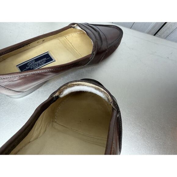 Cole Haan BRAGANO Italy Brown Smooth Leather Loafers Shoes Men’s 8 Womens 9/9.5 main image 5